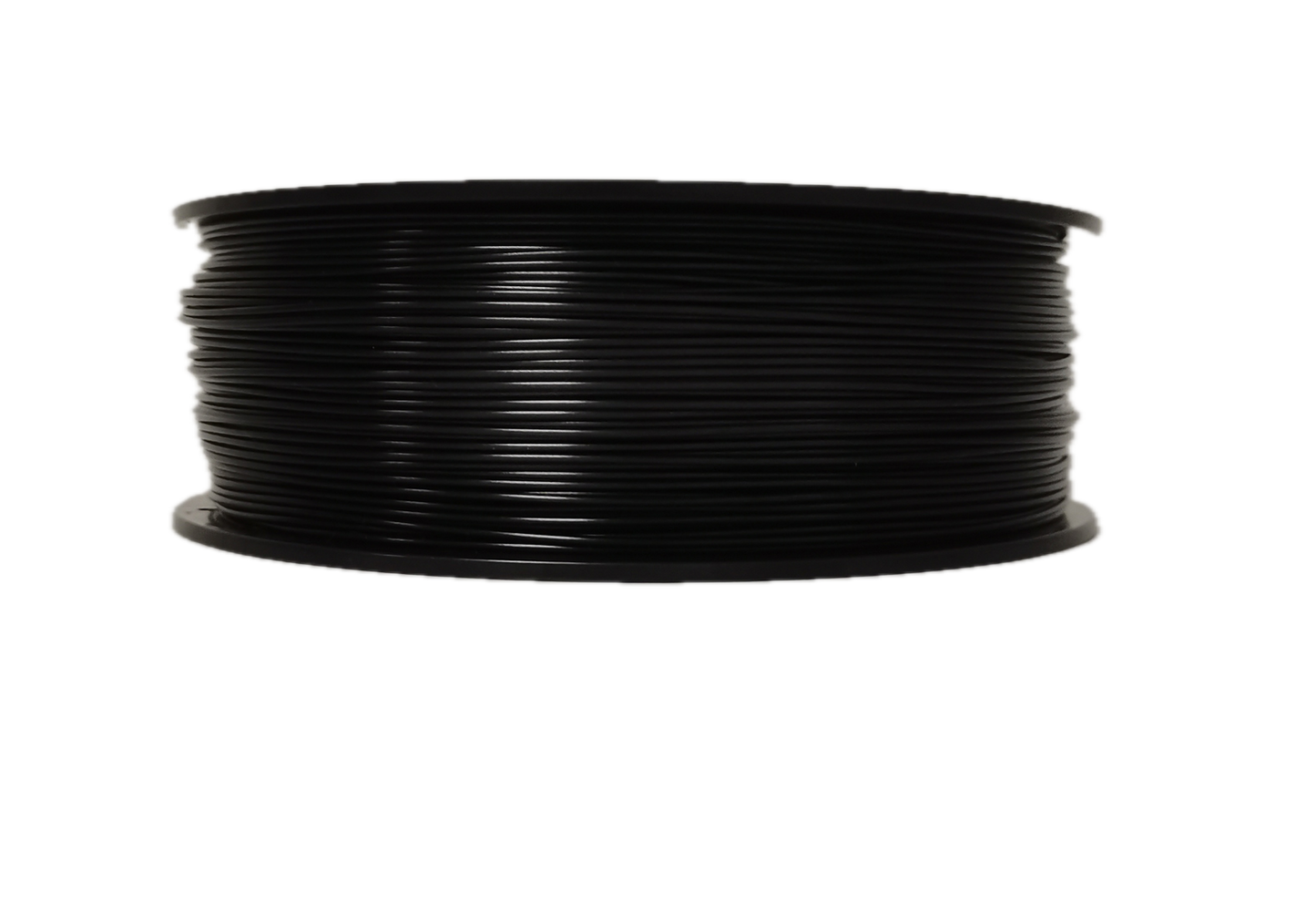Black ABS 3D printer filament spool – durable, strong, and heat resistant - Laying Down