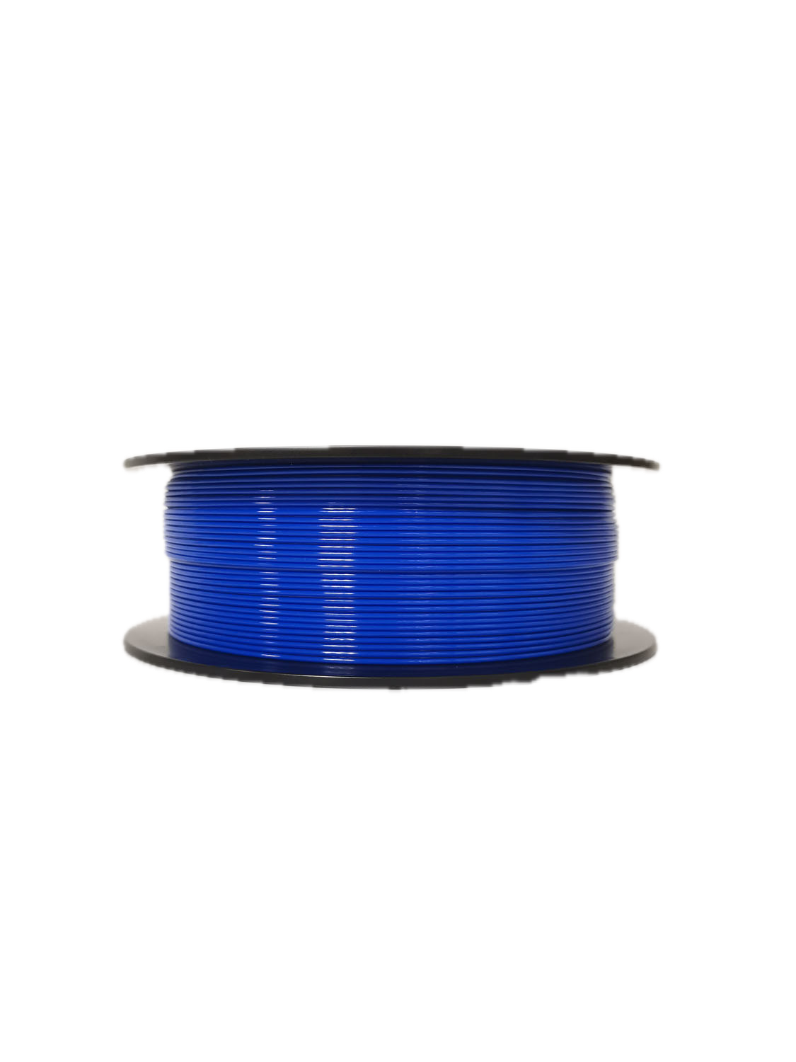 Blue PETG 3D printer filament spool – strong, impact-resistant, and easy to print - Laying Down