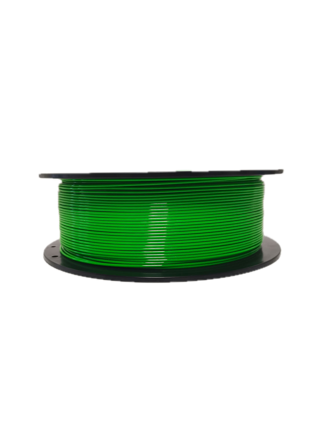 Green PETG 3D printer filament spool – strong, impact-resistant, and easy to print - Laying Down