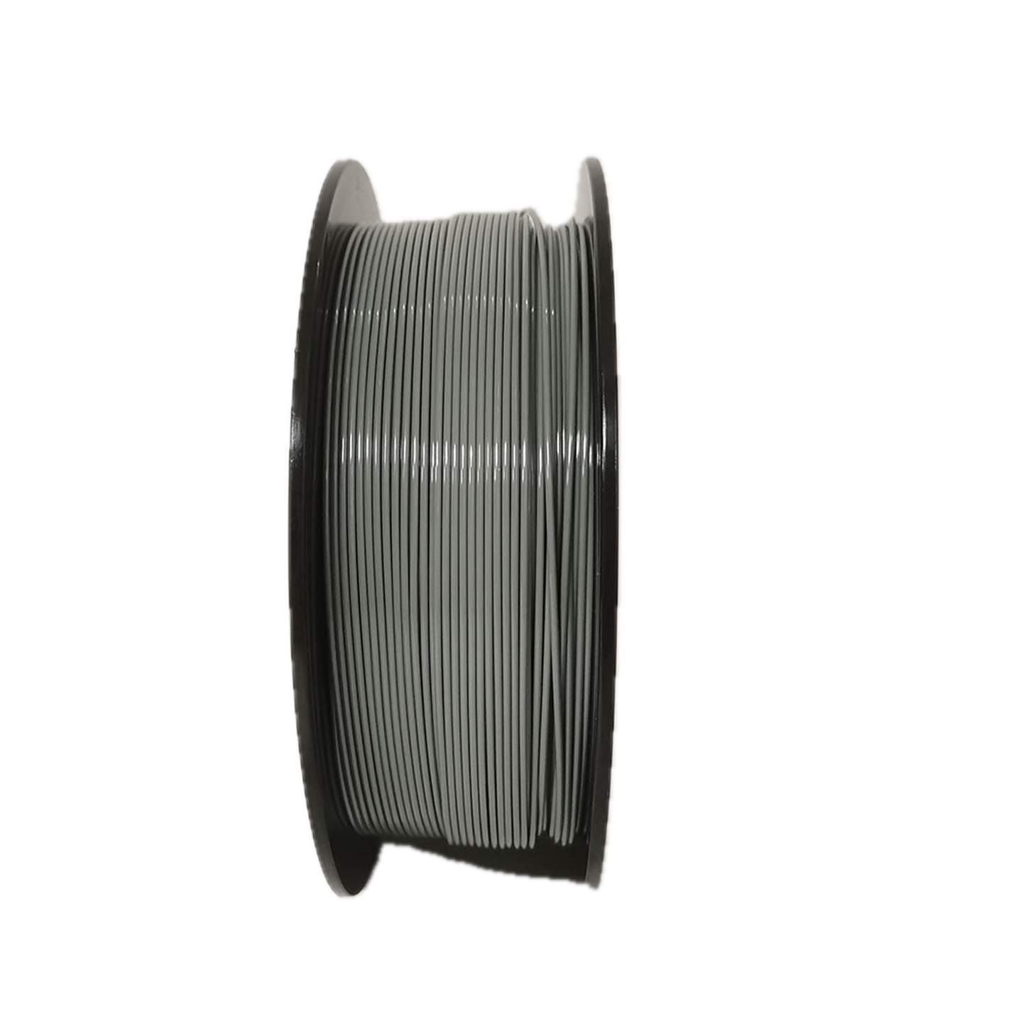 Grey PETG 3D printer filament spool – strong, impact-resistant, and easy to print - Standing Up