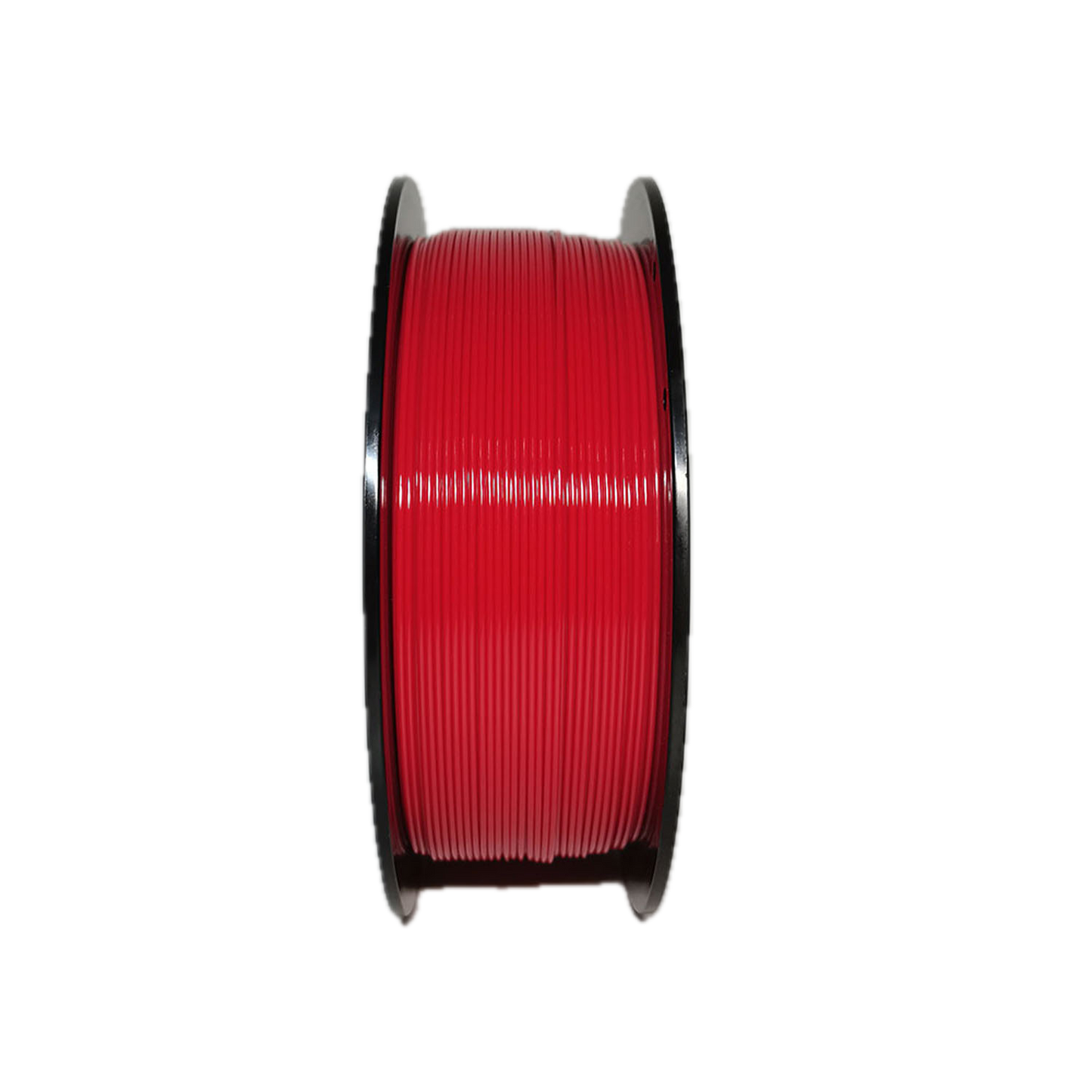 Red PETG 3D printer filament spool – strong, impact-resistant, and easy to print - Standing Up