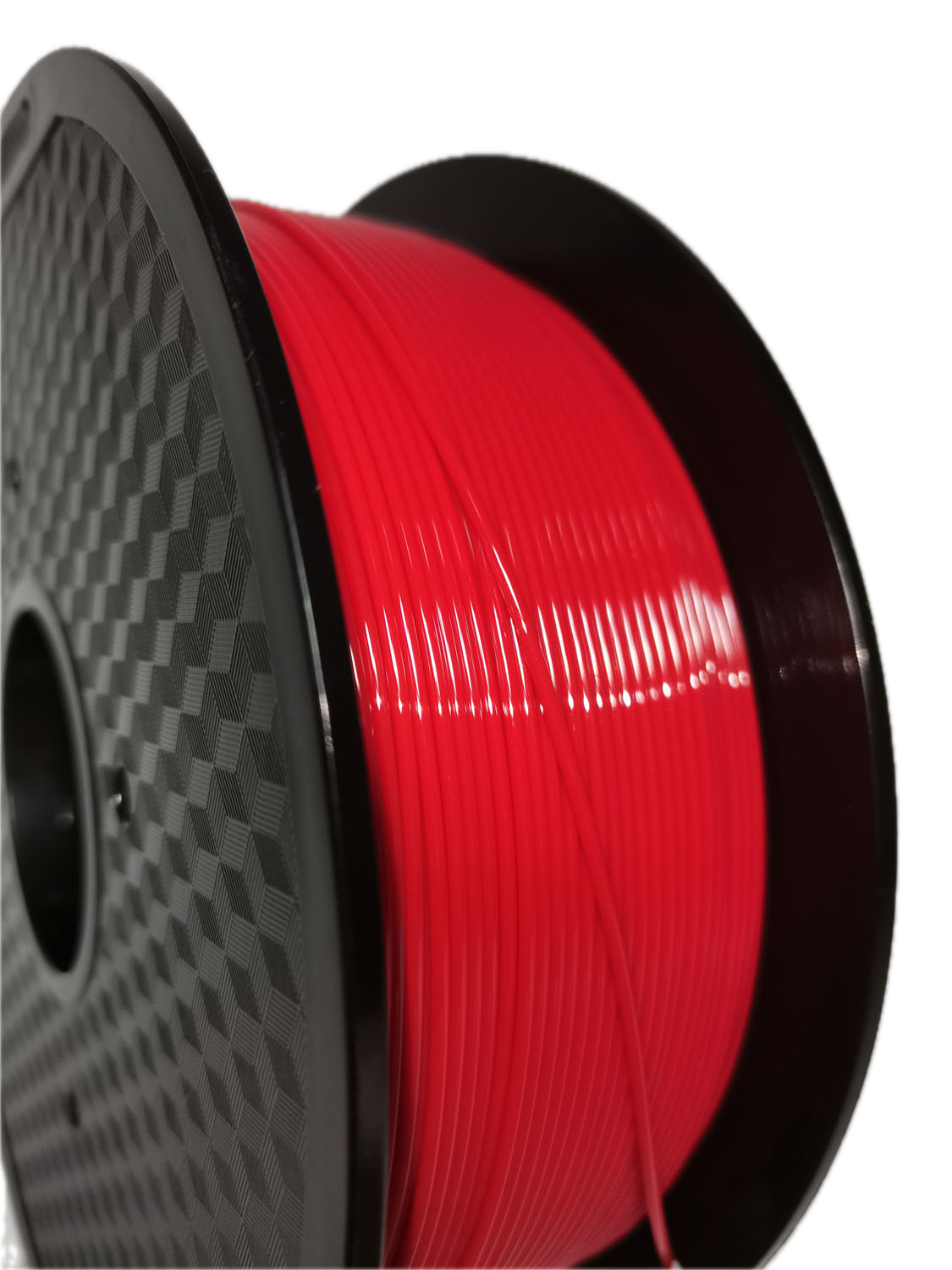 Red PETG 3D printer filament spool – strong, impact-resistant, and easy to print - Detail