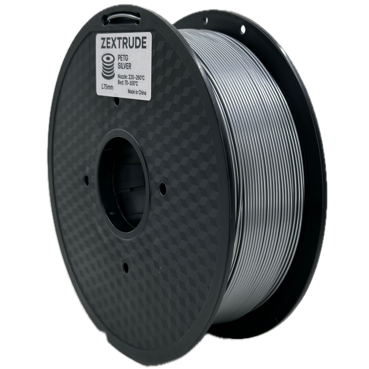 Spool of Zortrax 3D printing filament on a white background