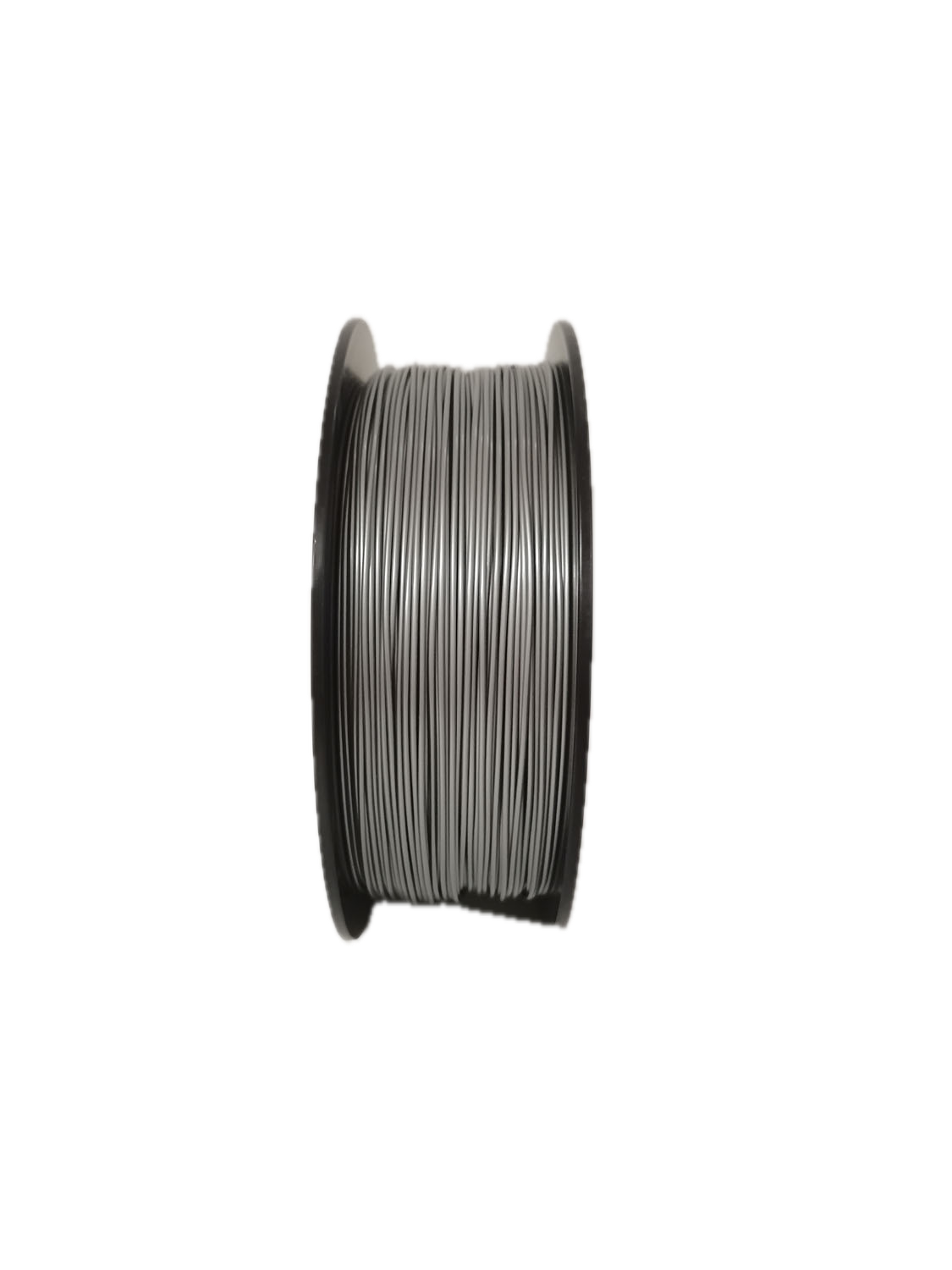 Silver PETG 3D printer filament spool – strong, impact-resistant, and easy to print - Standing Up