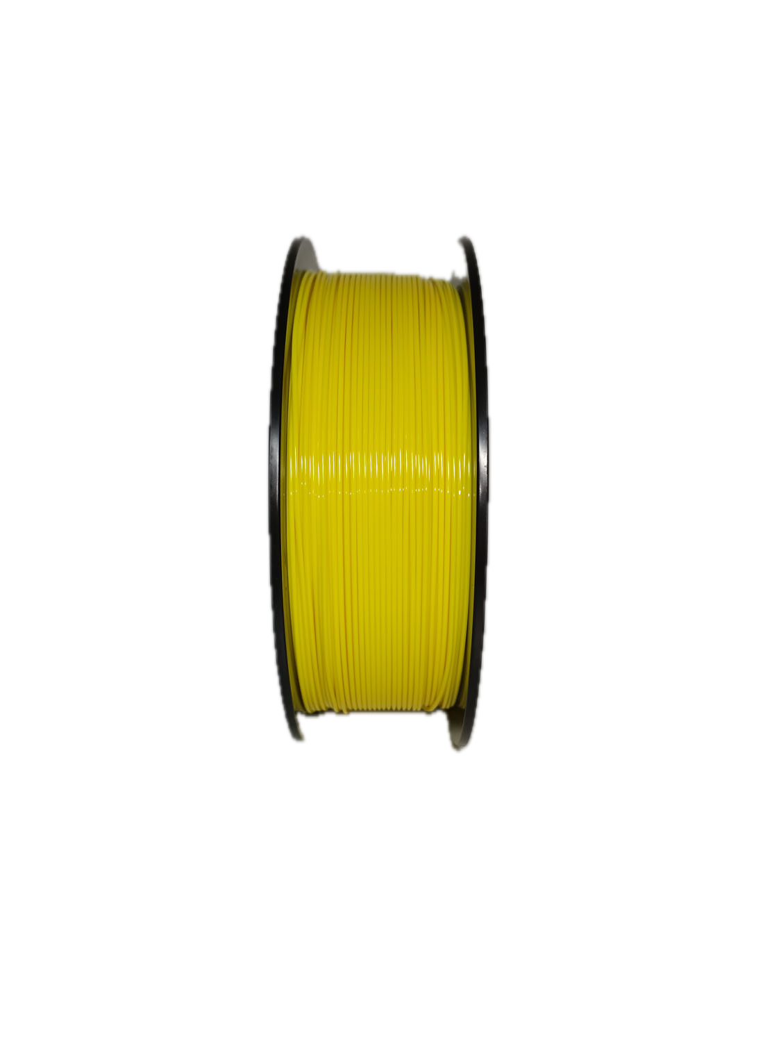 Yellow PETG 3D printer filament spool – strong, impact-resistant, and easy to print - Standing Up