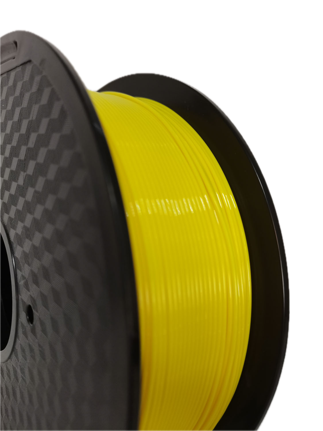 Yellow PETG 3D printer filament spool – strong, impact-resistant, and easy to print - Detail