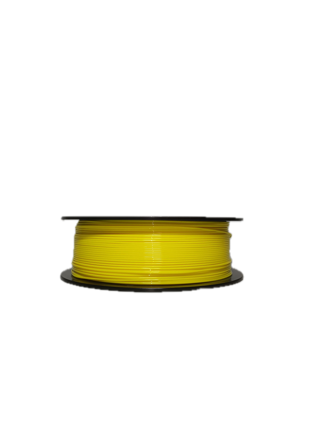 Yellow PETG 3D printer filament spool – strong, impact-resistant, and easy to print - Laying Down