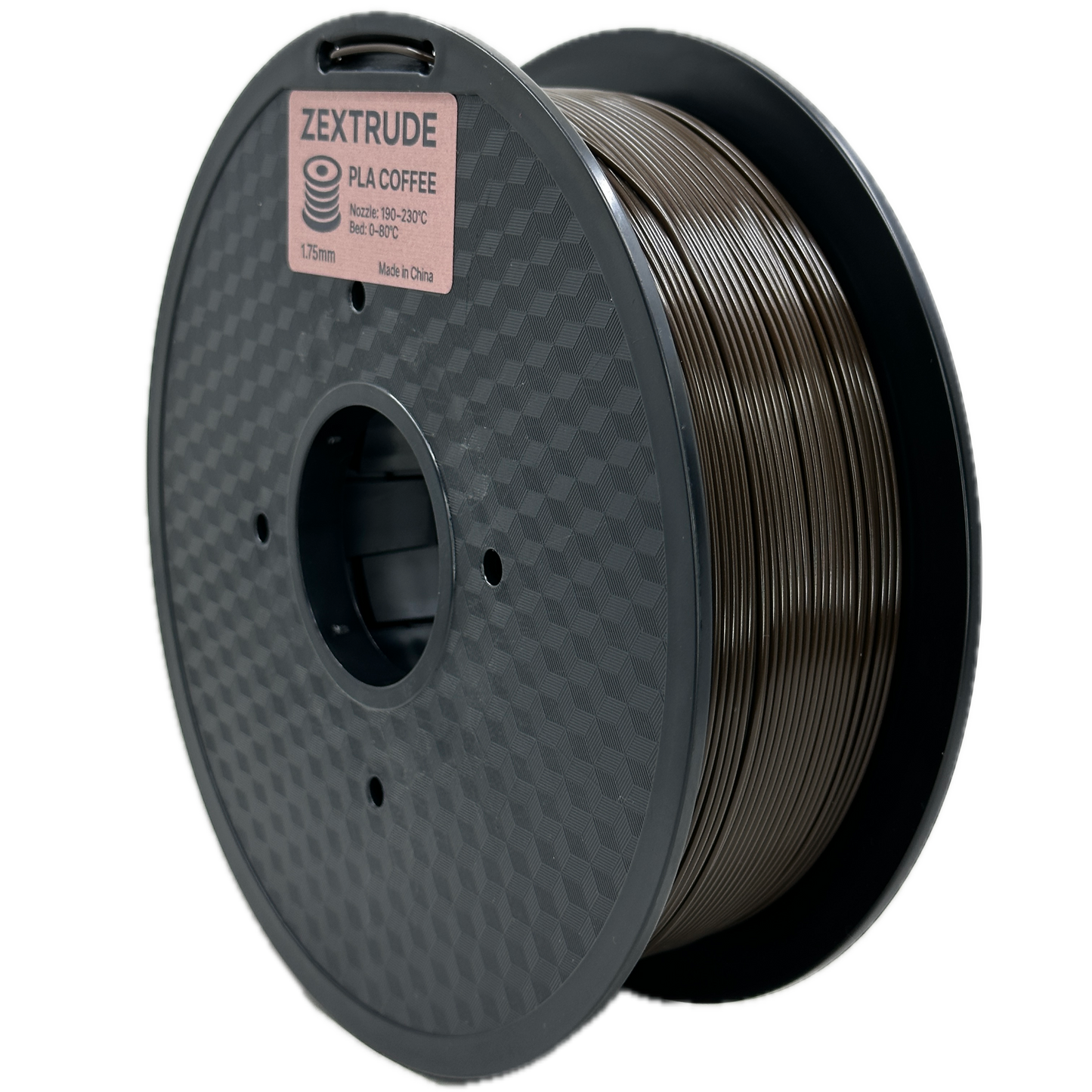 Spool of Zextrude filament on a white background