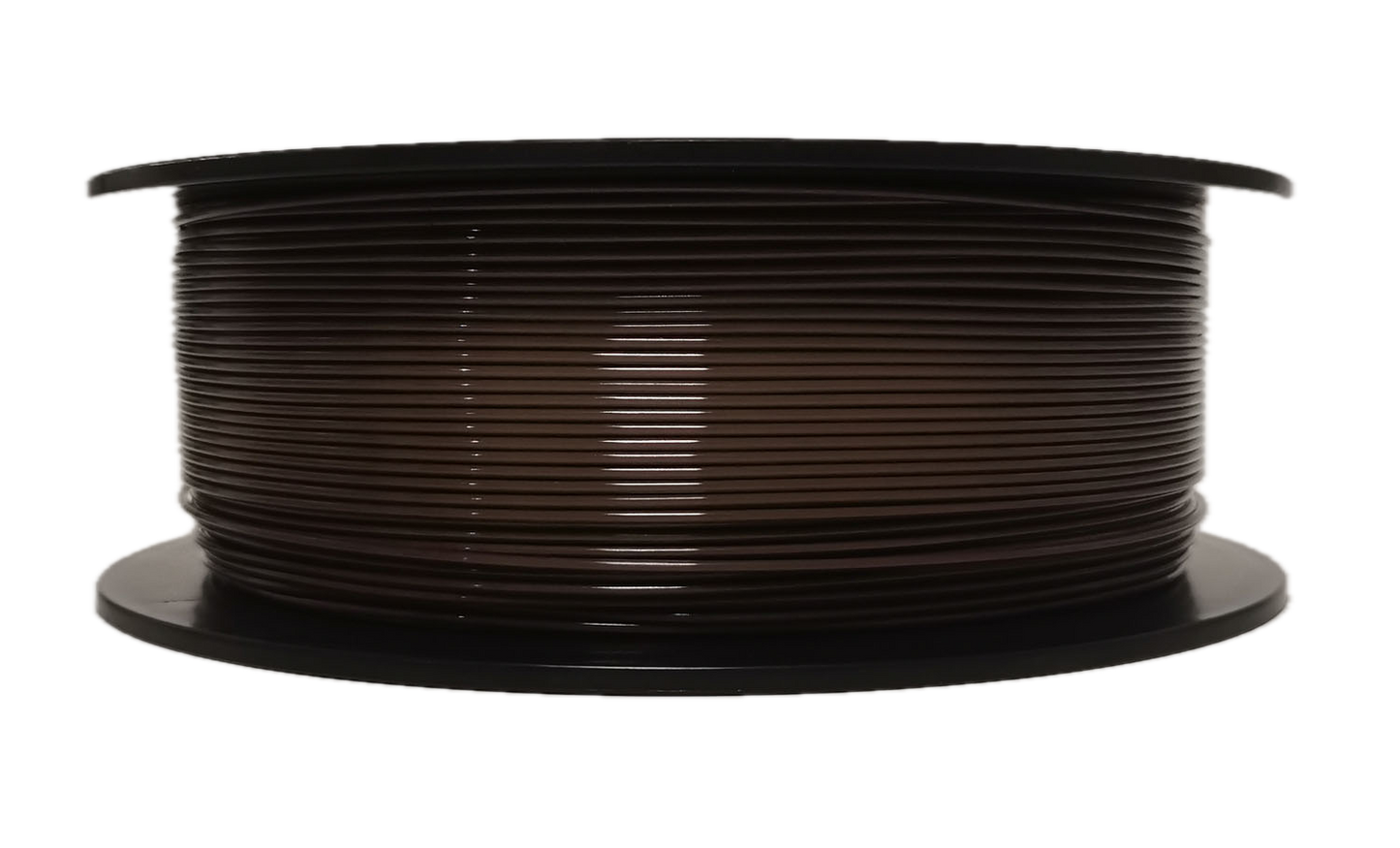 Coffee Brown PLA 3D printer filament spool – strong, impact-resistant, and easy to print - Laying Down
