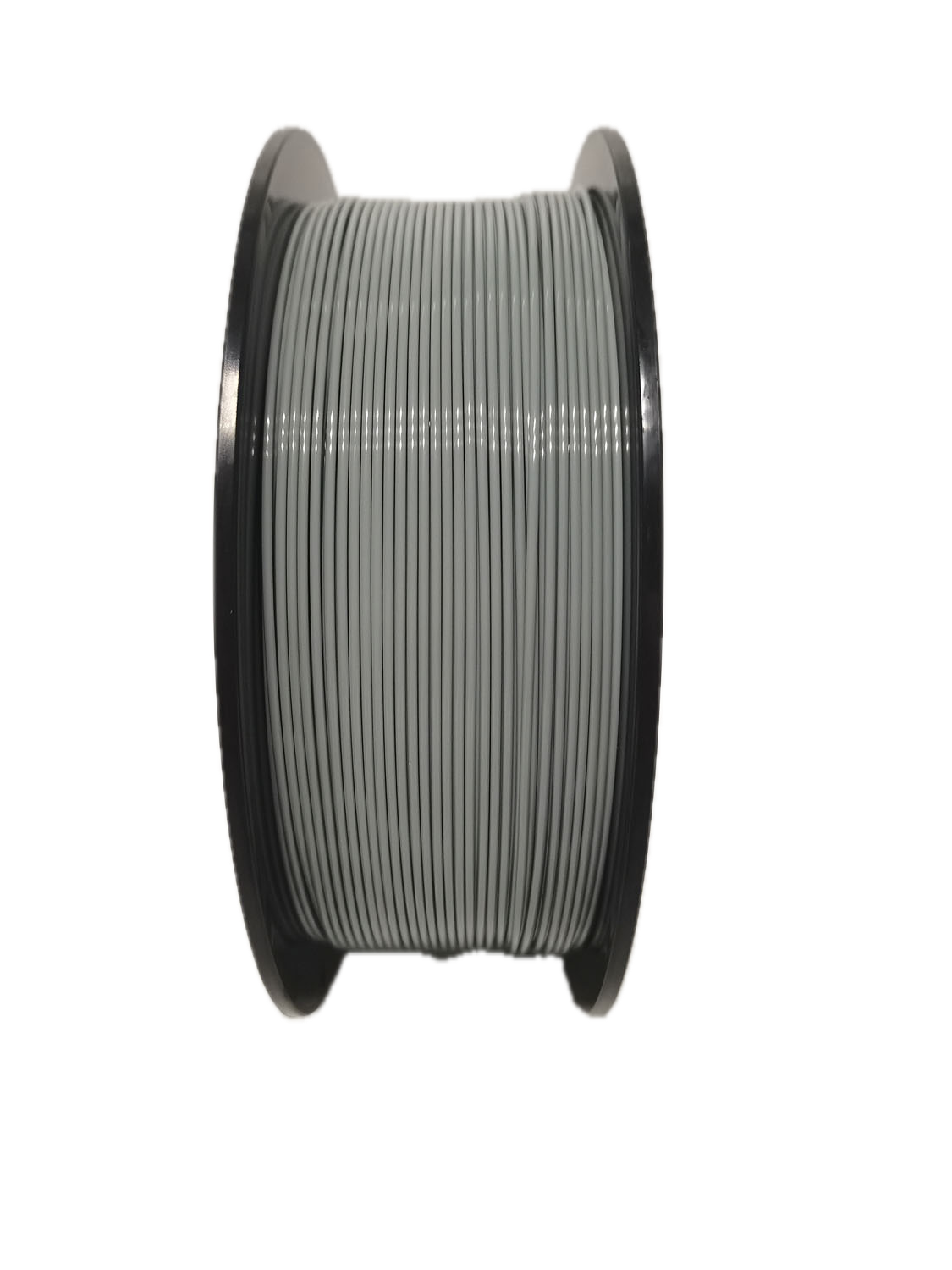 Grey PLA 3D printer filament spool – strong, impact-resistant, and easy to print - Standing Up