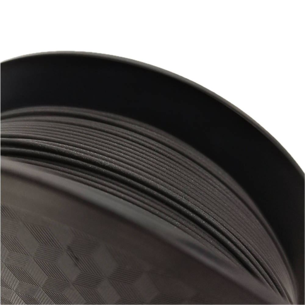 Matte Black PLA 3D printer filament spool – strong, impact-resistant, and easy to print - Detail