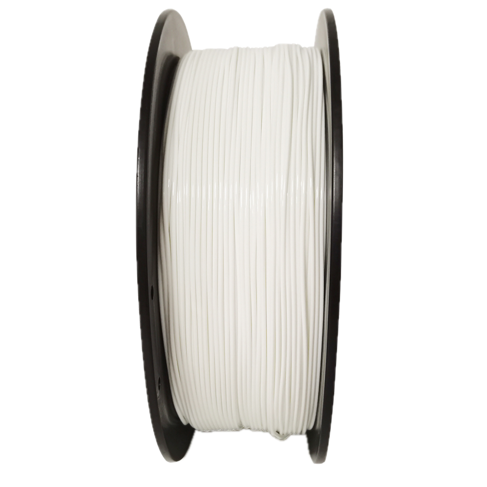White PLA 3D printer filament spool – strong, impact-resistant, and easy to print - Standin Up