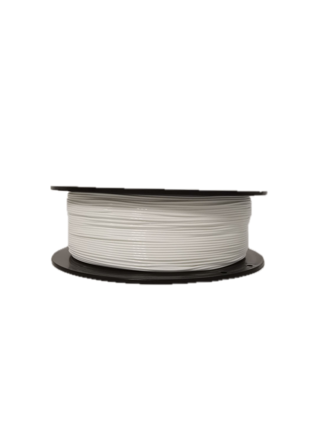 White PLA 3D printer filament spool – strong, impact-resistant, and easy to print - Laying Down