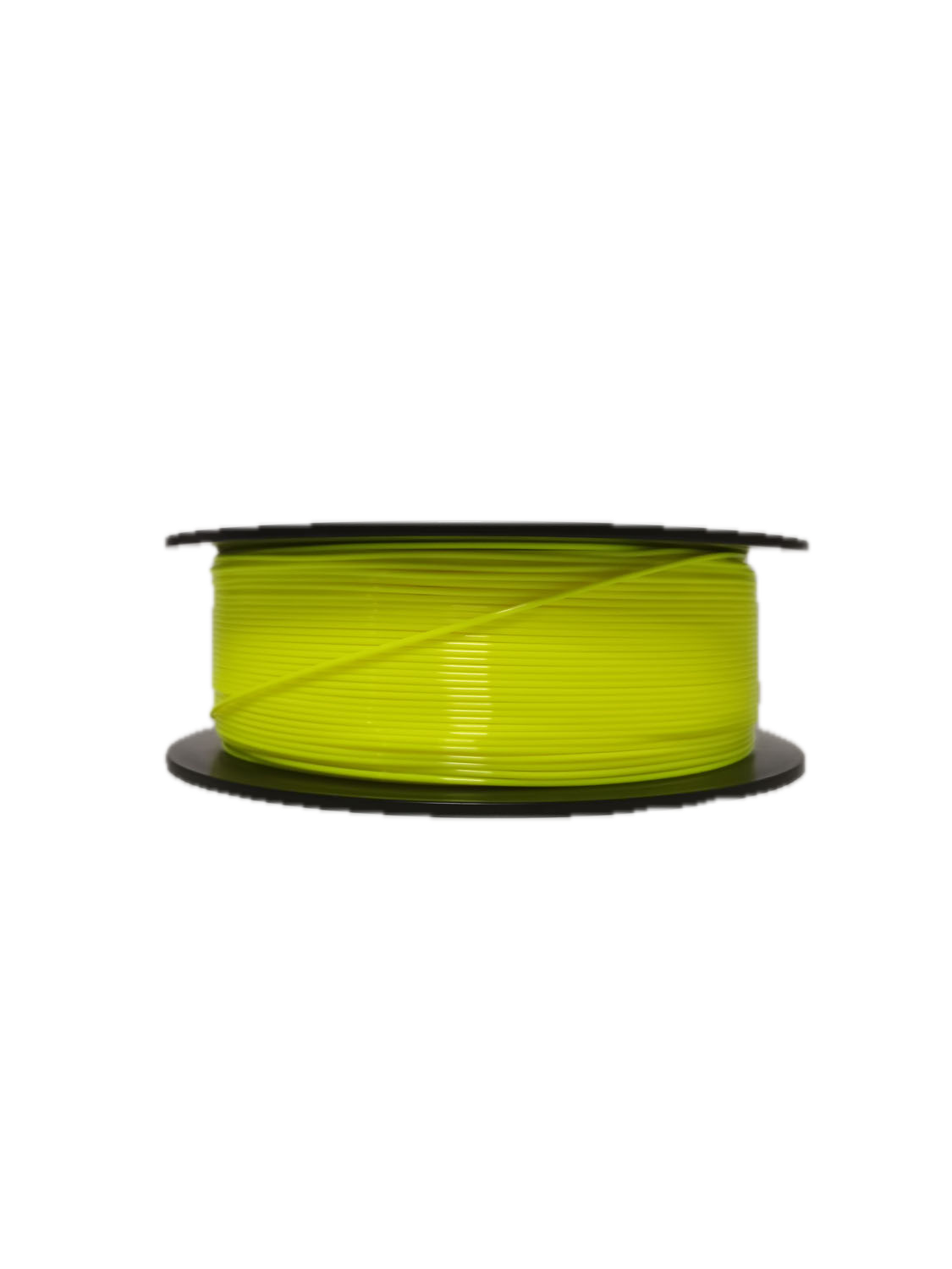 Yellow PLA 3D printer filament spool – strong, impact-resistant, and easy to print - Laying Down
