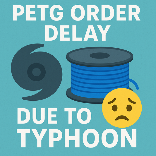 🌊 PETG Shipment Update – The Typhoon That Tried to Stop Your Filament