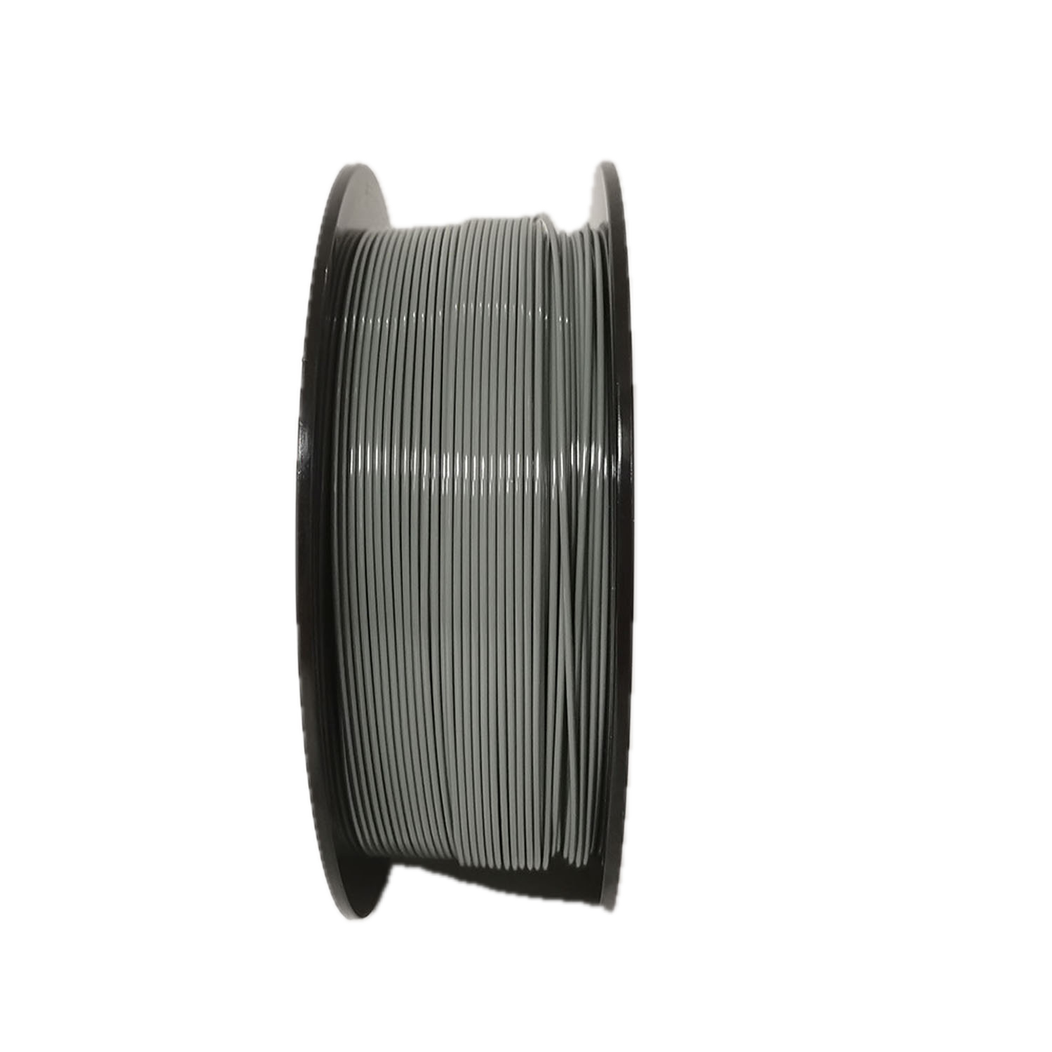 Grey PETG 3D printer filament spool – strong, impact-resistant, and easy to print - Standing Up