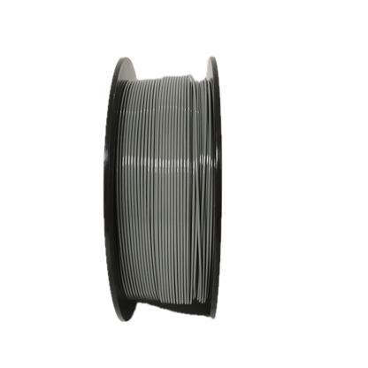 Grey PETG 3D printer filament spool – strong, impact-resistant, and easy to print - Standing Up