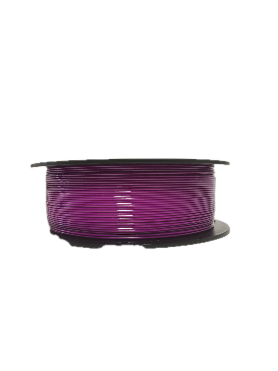 Purple PETG 3D printer filament spool – strong, impact-resistant, and easy to print - Laying Down