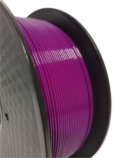Purple PETG 3D printer filament spool – strong, impact-resistant, and easy to print - Detail