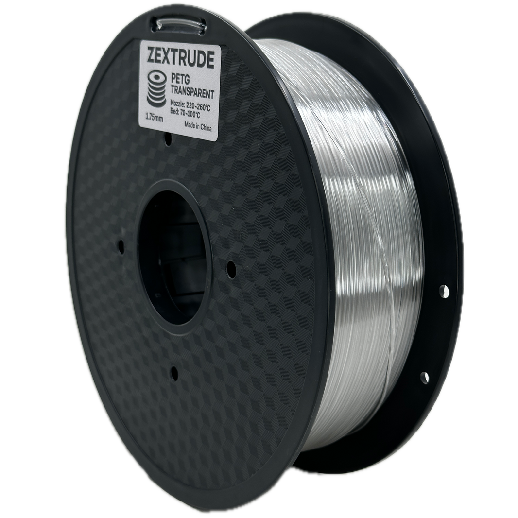 Transparent 3D Printer Filament | Clear PLA & PETG | Zextrude