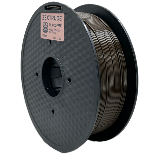 Spool of Zextrude filament on a white background