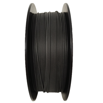 Matte Black PLA 3D printer filament spool – strong, impact-resistant, and easy to print - Standing Up